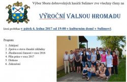 výroční valná hromada sdh sulimov 2016